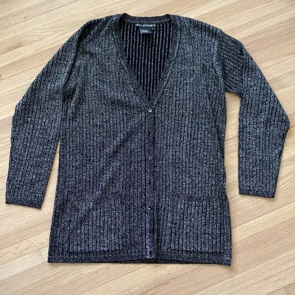 Nina Patrick Button Down Cardigan Top - Picture 4 of 7